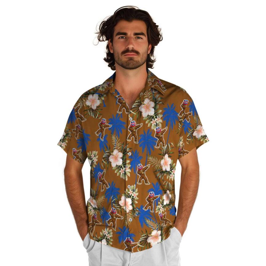 Bigfoot Hibiscus Palm Hawaiian Shirt New Arrival