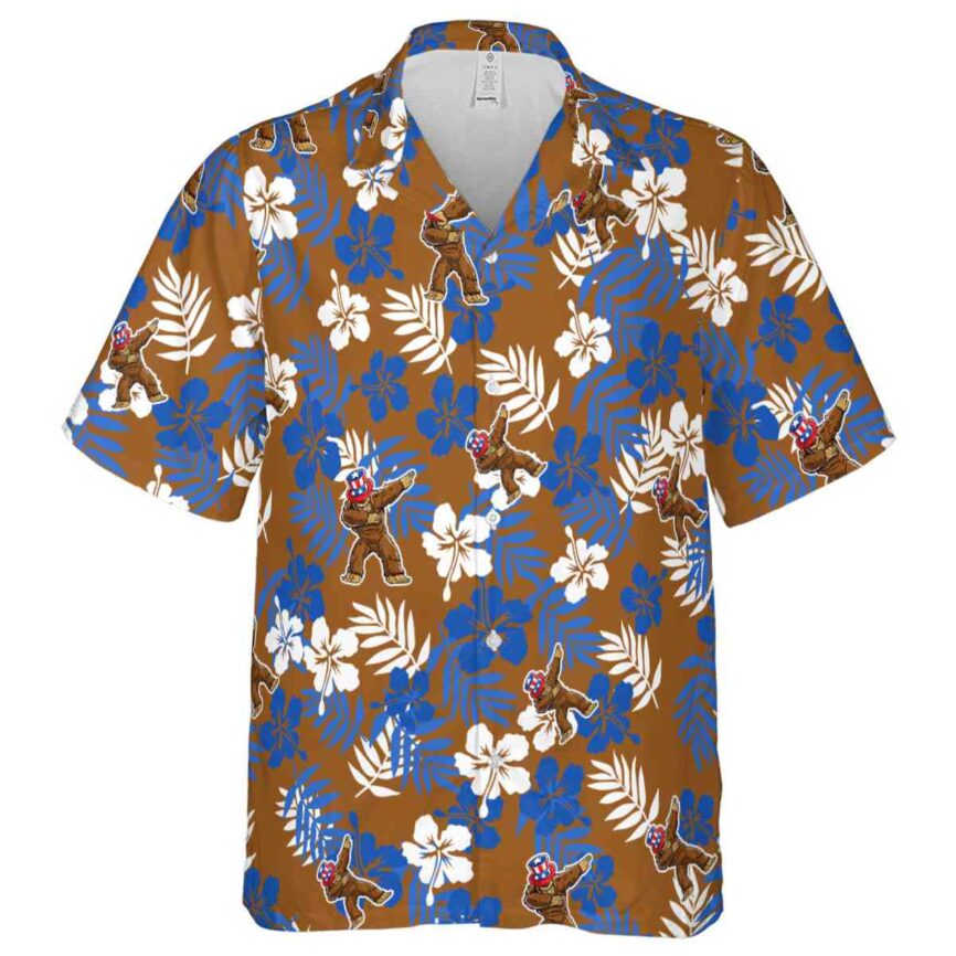 Bigfoot Leafy Hibiscus Hawaiian Shirt Fashion forward