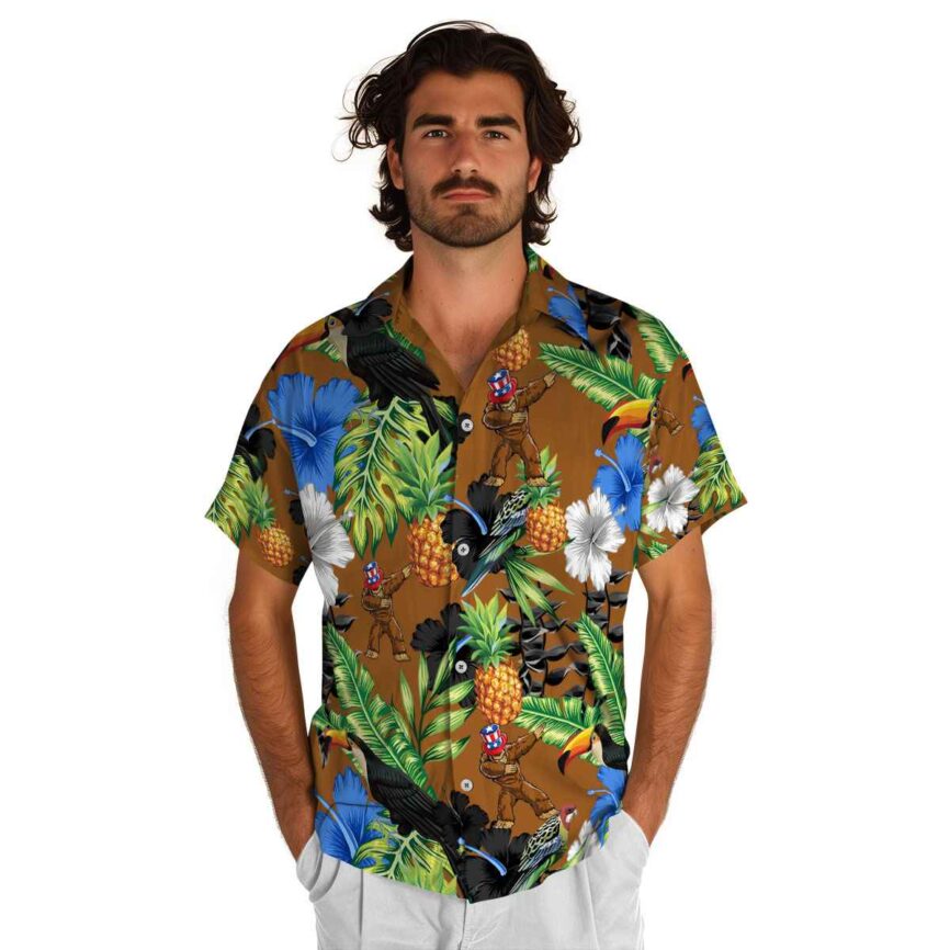 Bigfoot Leafy Toucan Hawaiian Shirt New Arrival