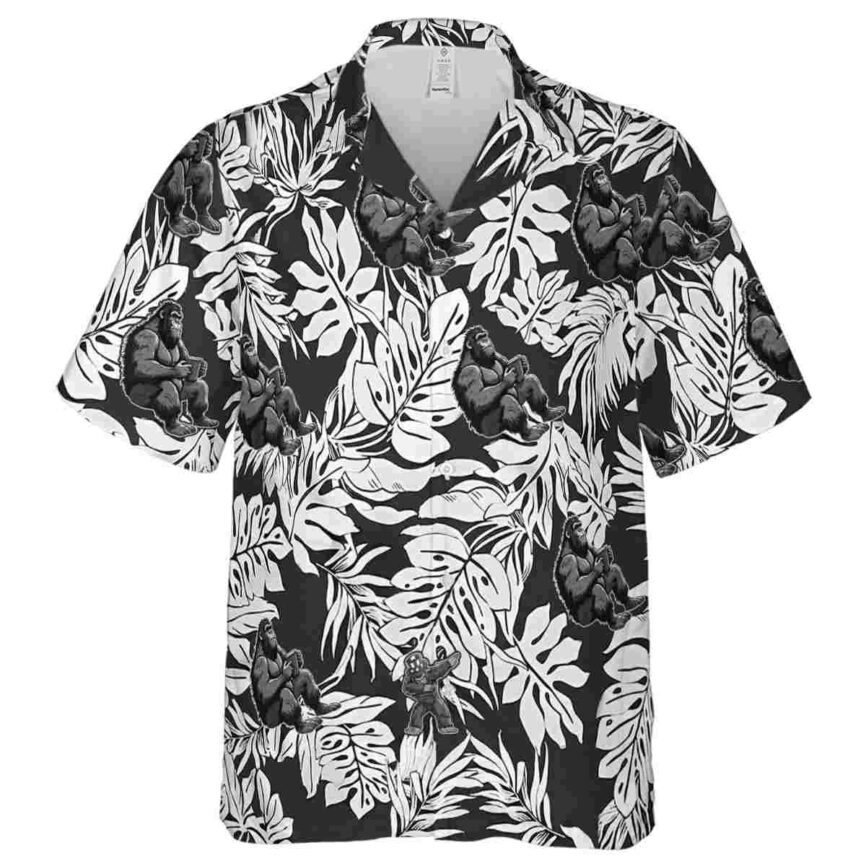 Bigfoot Monstera Foliage Hawaiian Shirt Fashion forward