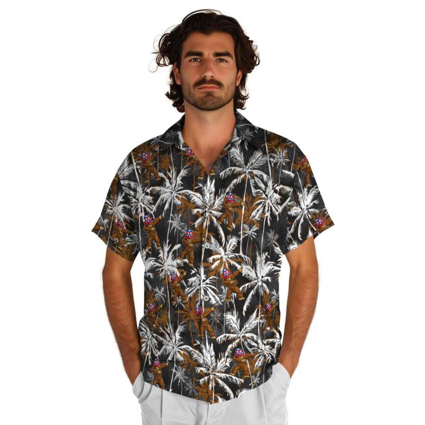 Bigfoot Palm Themed Hawaiian Shirt New Arrival