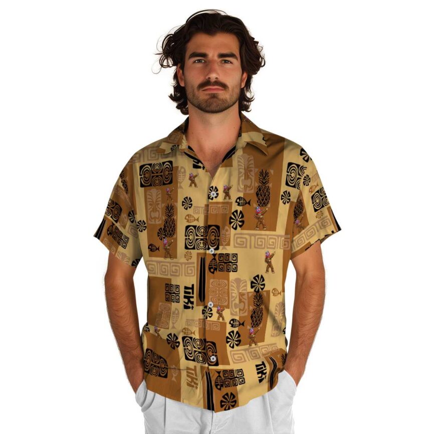 Bigfoot Tiki Motifs Hawaiian Shirt New Arrival