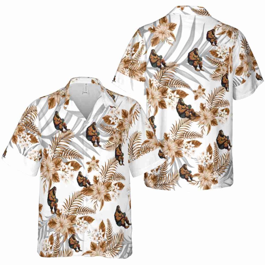 Bigfoot Tropical Blossom Hawaiian Shirt Premium grade