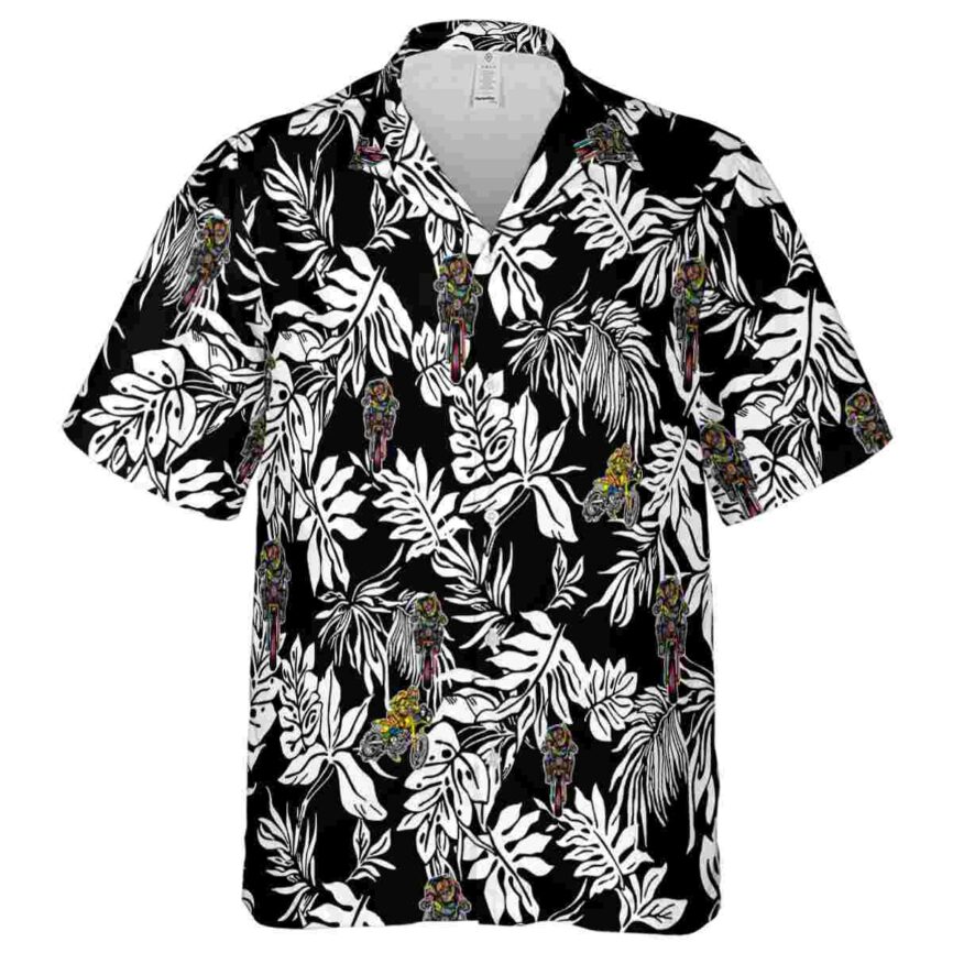 Biker Bold Foliage Hawaiian Shirt Fashion forward