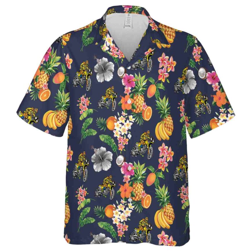 Biker Fruit Pattern Hawaiian Shirt Fashion forward