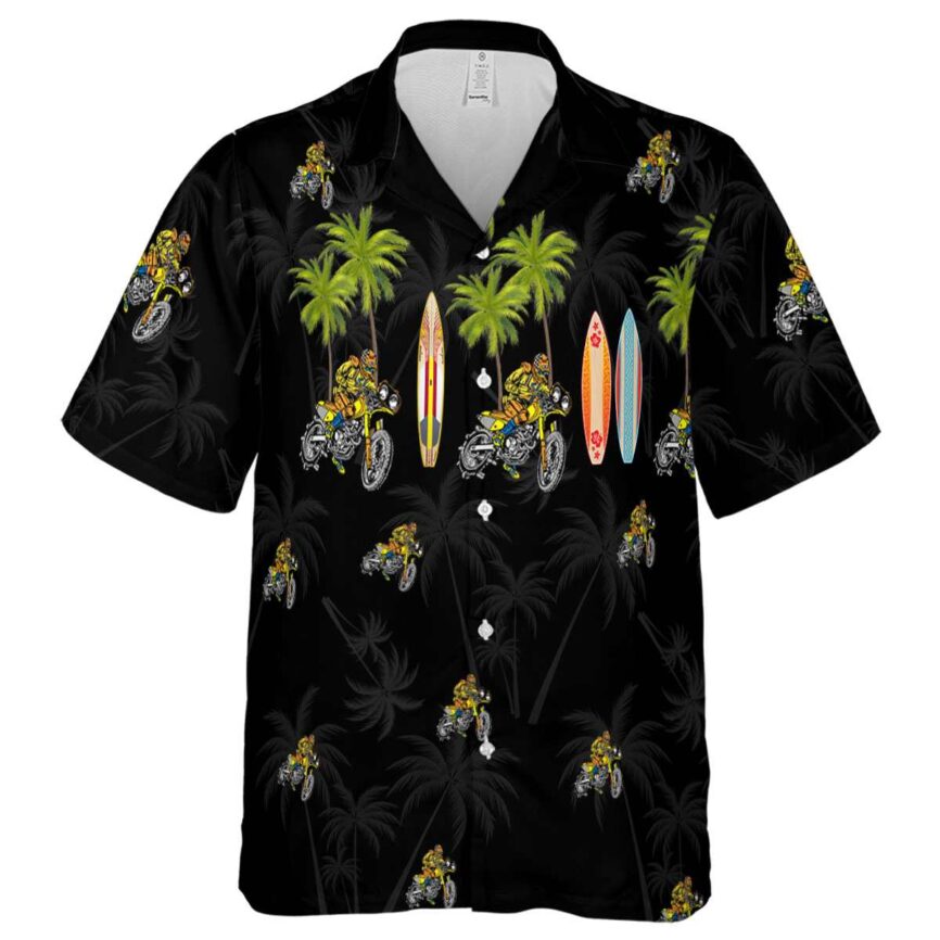 Biker Island Theme Hawaiian Shirt Fashion forward