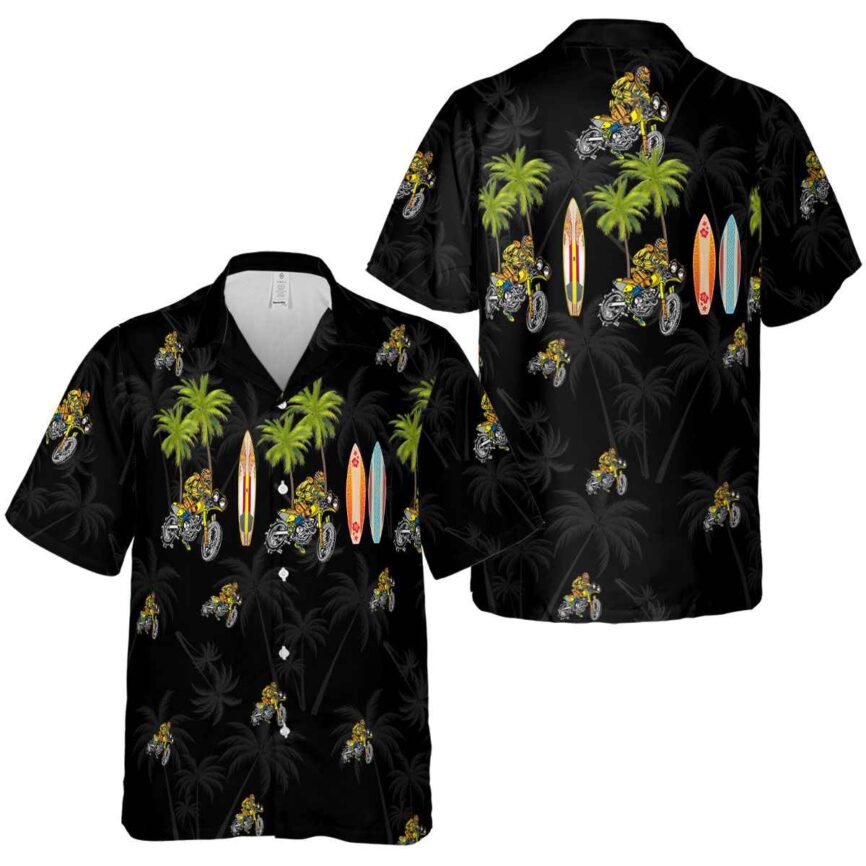 Biker Island Theme Hawaiian Shirt Premium grade