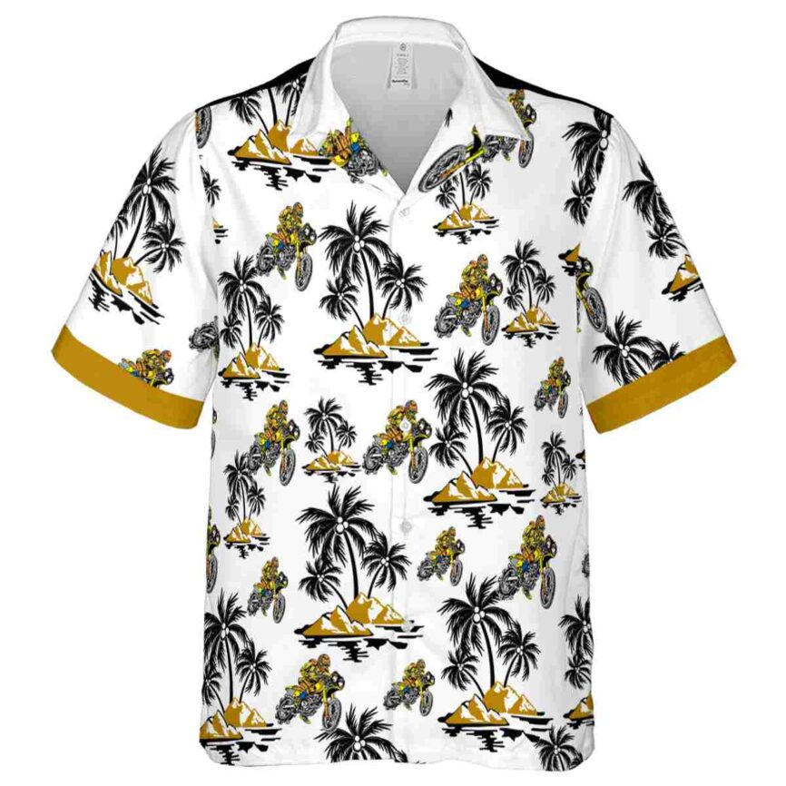 Biker Palm Island Graphic Hawaiian Shirt Fashion forward