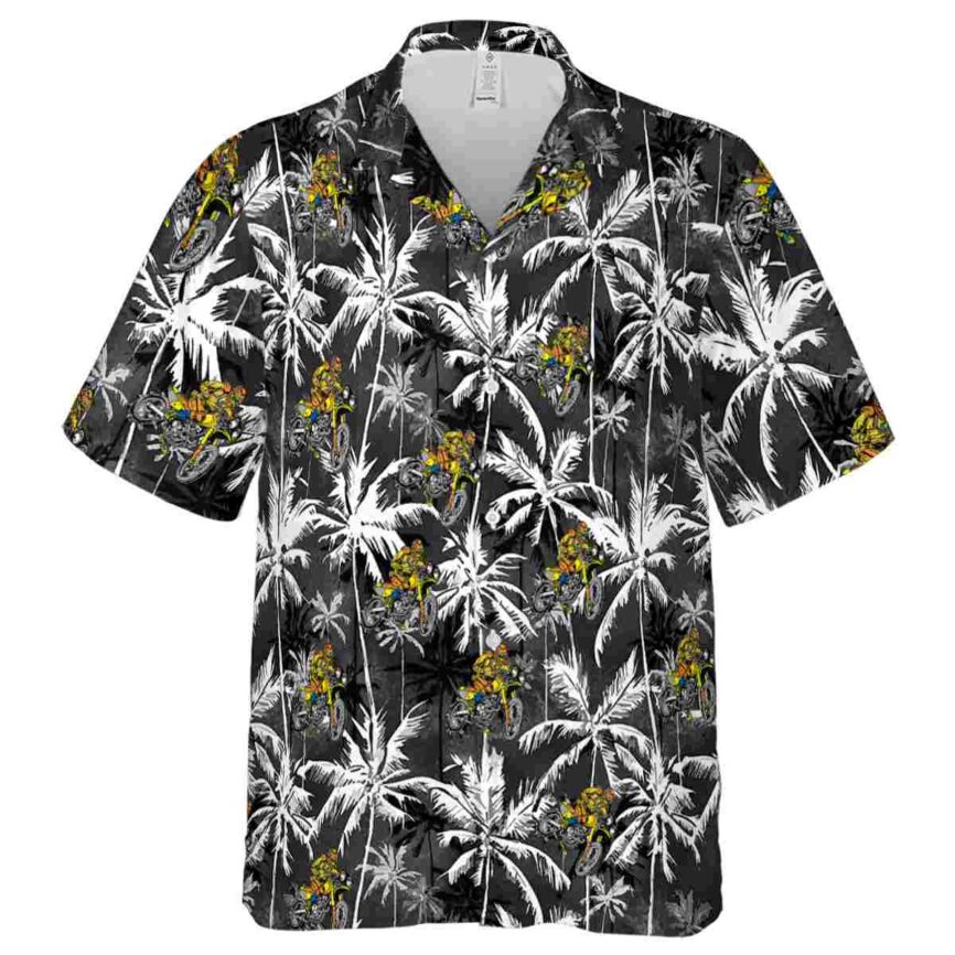 Biker Palm Themed Hawaiian Shirt Fashion forward