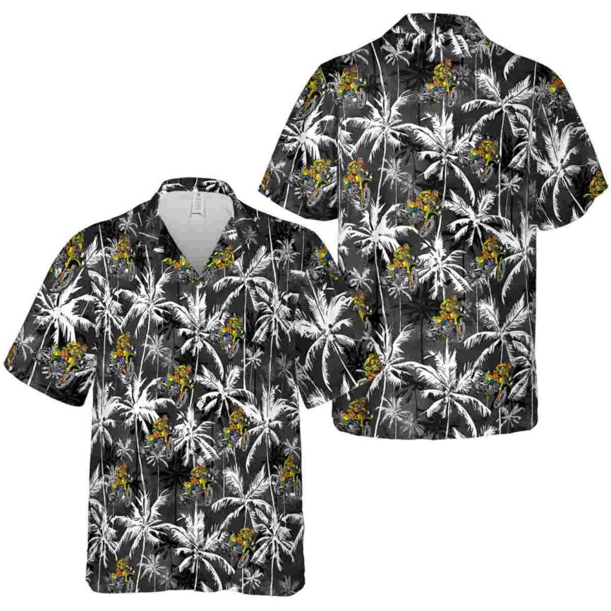 Biker Palm Themed Hawaiian Shirt Premium grade