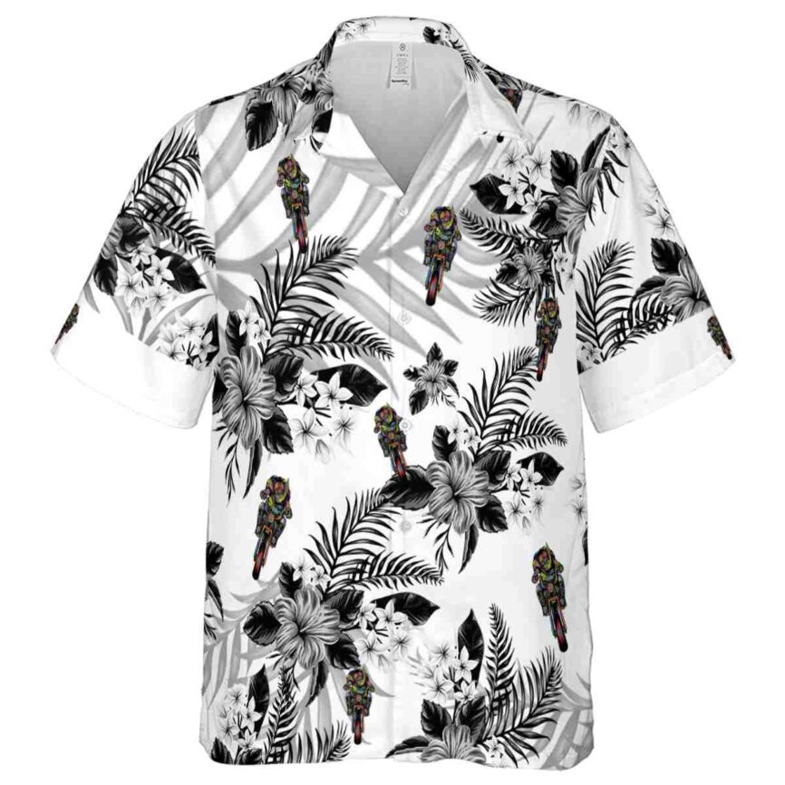 Biker Tropical Blossom Hawaiian Shirt Fashion forward