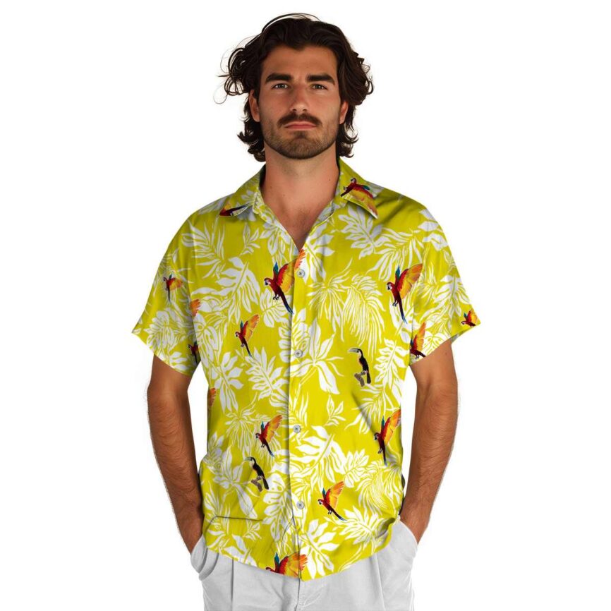 Bird Bold Foliage Hawaiian Shirt New Arrival