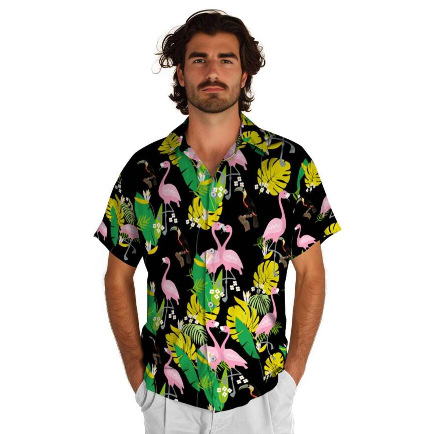 Bird Flamingo Leaf Hawaiian Shirt New Arrival