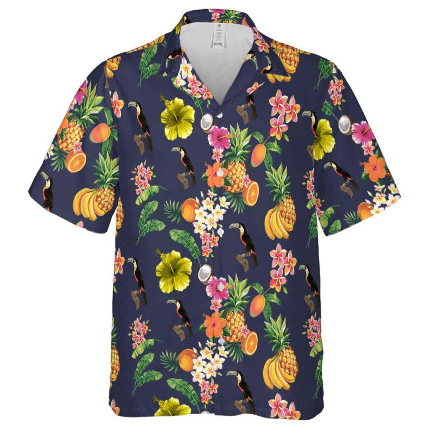 Bird Fruit Pattern Hawaiian Shirt Fashion forward