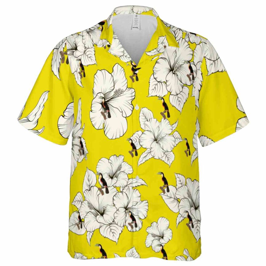 Bird Hibiscus Flower Hawaiian Shirt Fashion forward