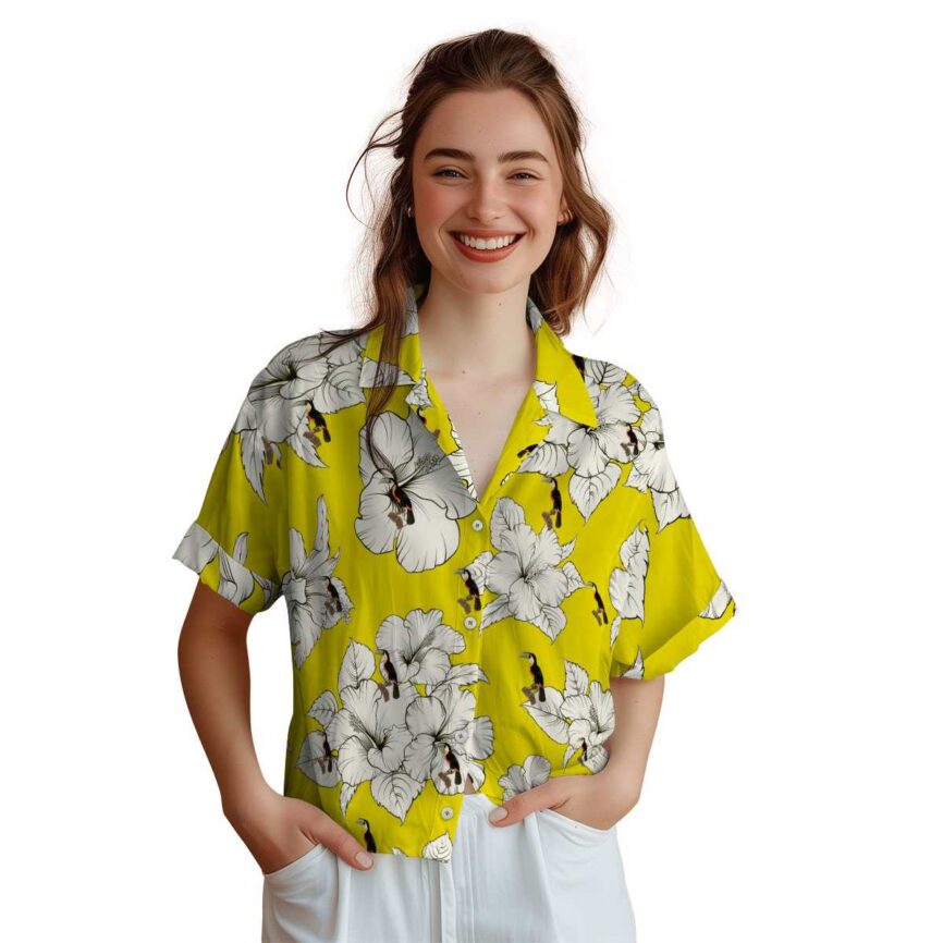 Bird Hibiscus Flower Hawaiian Shirt Top rated