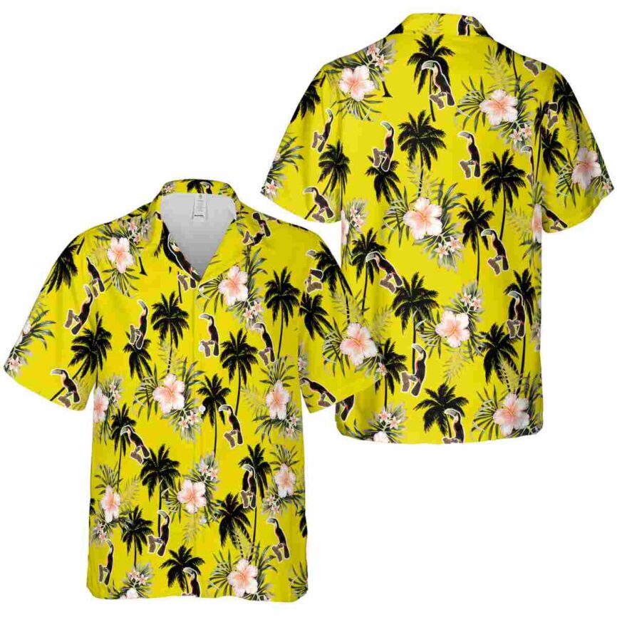 Bird Hibiscus Palm Hawaiian Shirt Premium grade