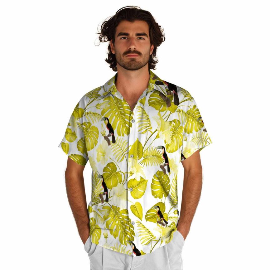 Bird Leaf Pattern Hawaiian Shirt New Arrival