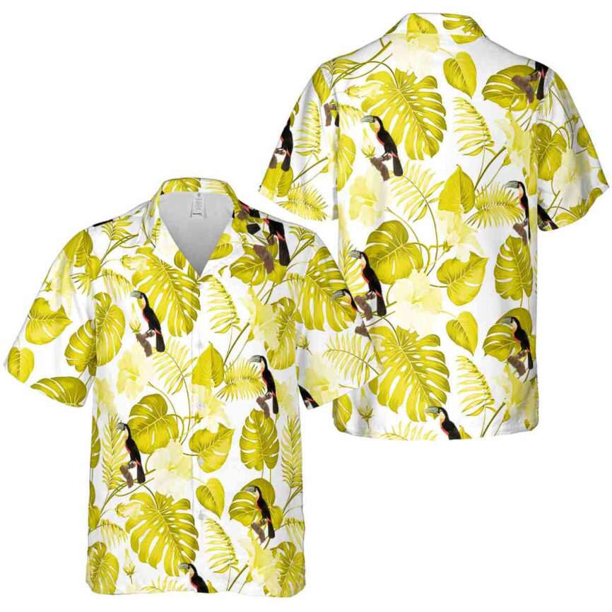 Bird Leaf Pattern Hawaiian Shirt Premium grade