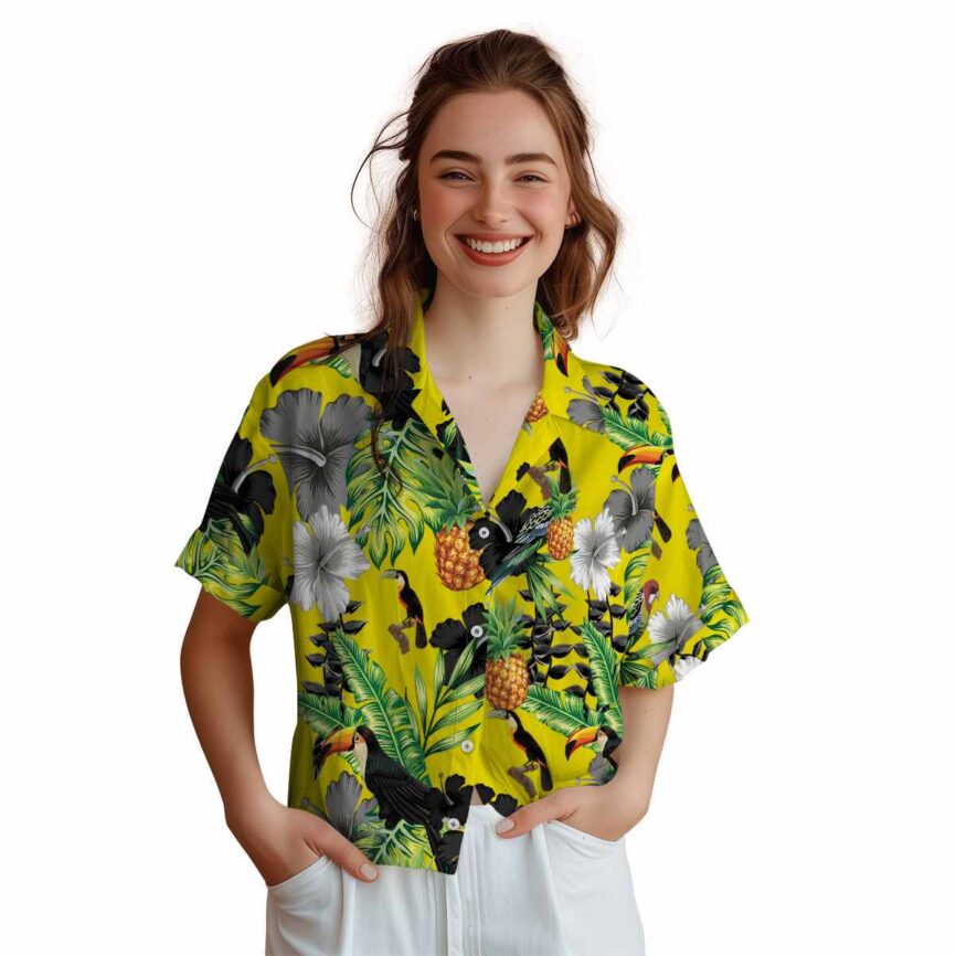 Bird Leafy Toucan Hawaiian Shirt Top rated