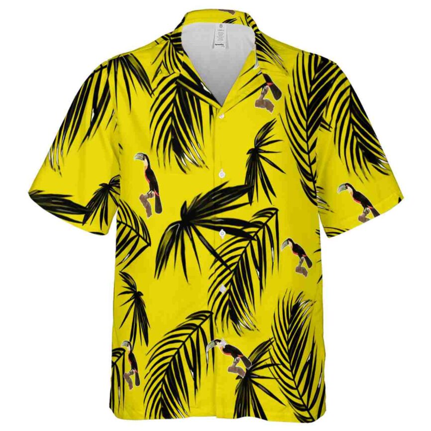 Bird Monochrome Palm Hawaiian Shirt Fashion forward