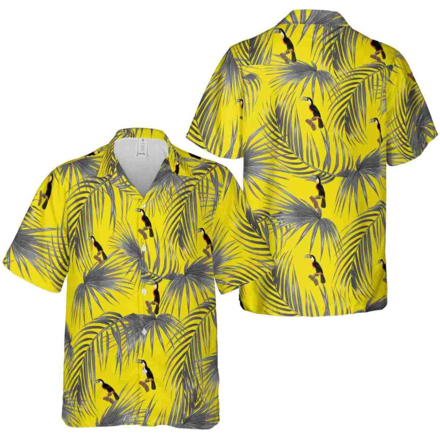 Bird Palm Frond Hawaiian Shirt Premium grade