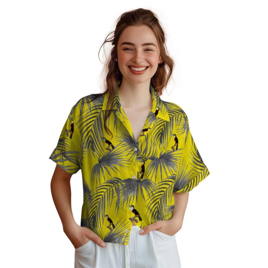 Bird Palm Frond Hawaiian Shirt Top rated