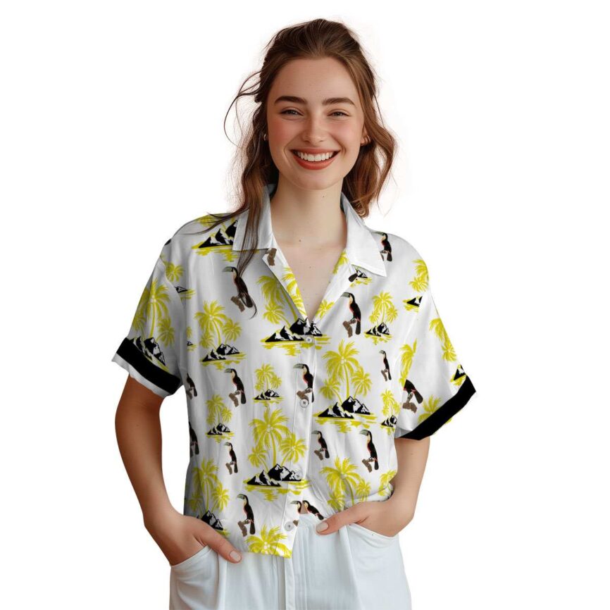 Bird Palm Island Graphic Hawaiian Shirt Top rated