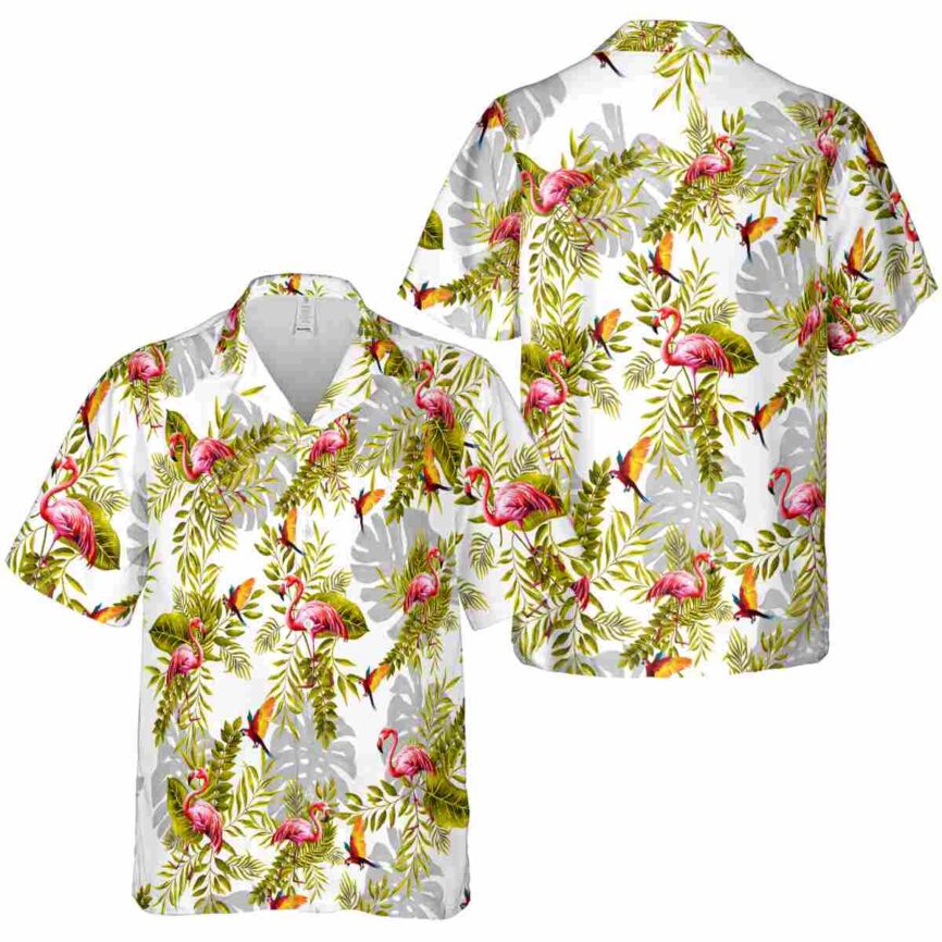 Bird Tropical Fronds Hawaiian Shirt Premium grade