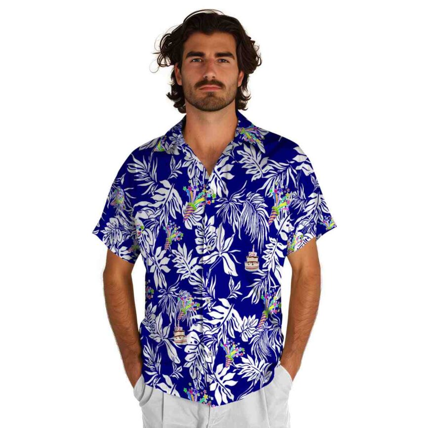 Birthday Bold Foliage Hawaiian Shirt New Arrival