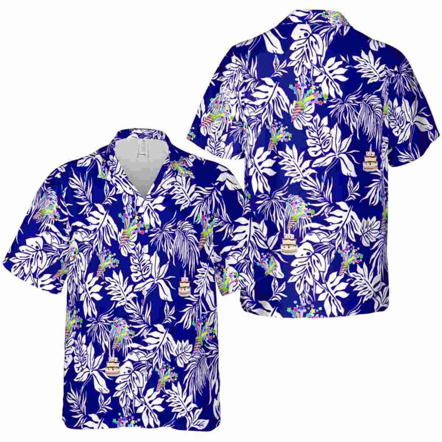 Birthday Bold Foliage Hawaiian Shirt Premium grade