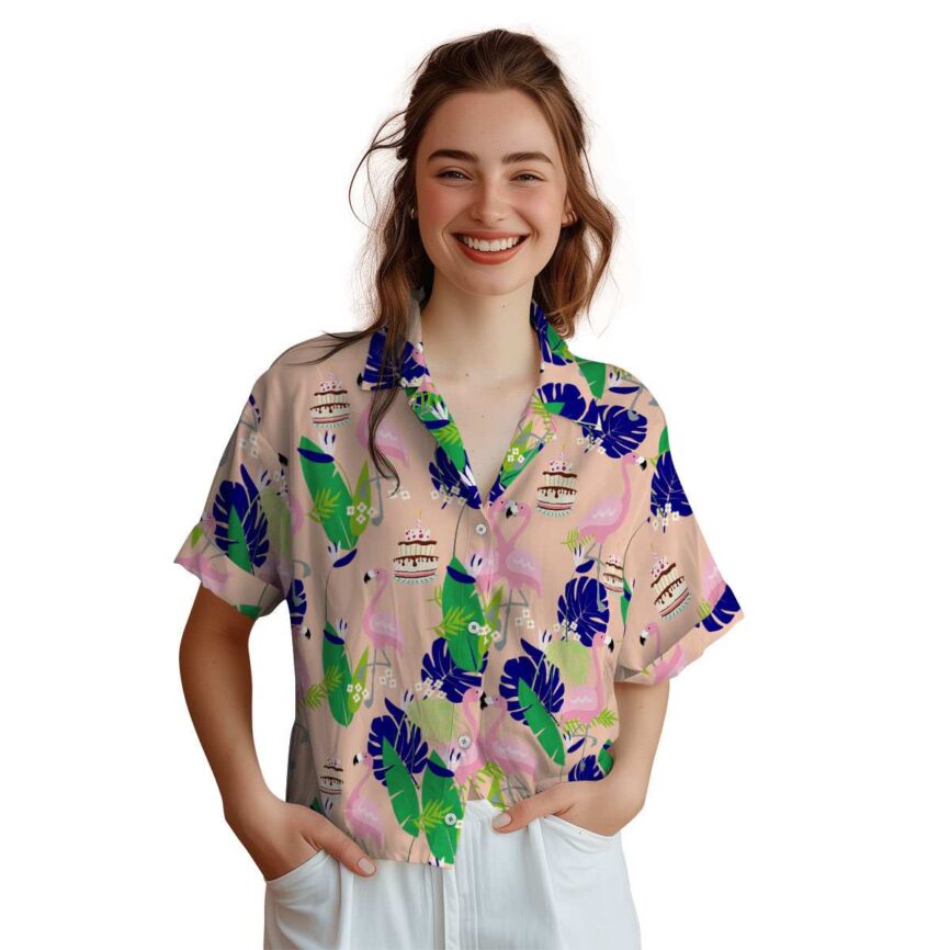 Birthday Flamingo Leaf Hawaiian Shirt Top rated