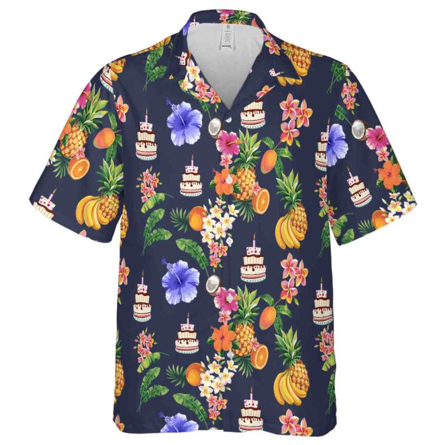 Birthday Fruit Pattern Hawaiian Shirt Fashion forward