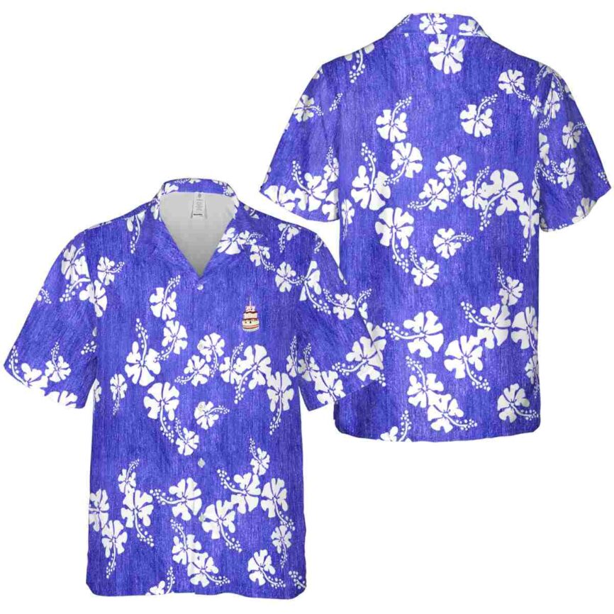 Birthday Hibiscus Blossom Hawaiian Shirt Premium grade