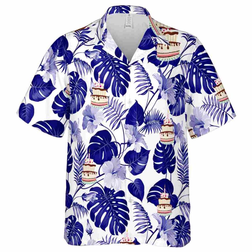 Birthday Leaf Pattern Hawaiian Shirt Fashion forward