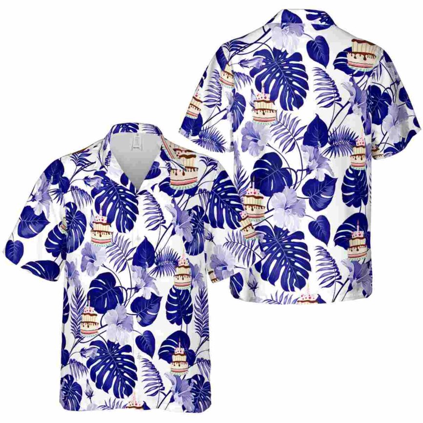 Birthday Leaf Pattern Hawaiian Shirt Premium grade