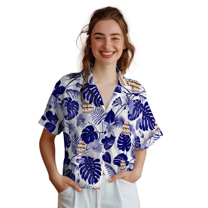 Birthday Leaf Pattern Hawaiian Shirt Top rated