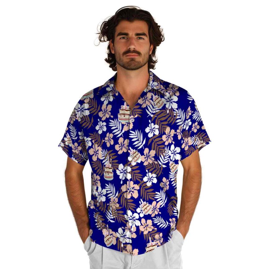 Birthday Leafy Hibiscus Hawaiian Shirt New Arrival