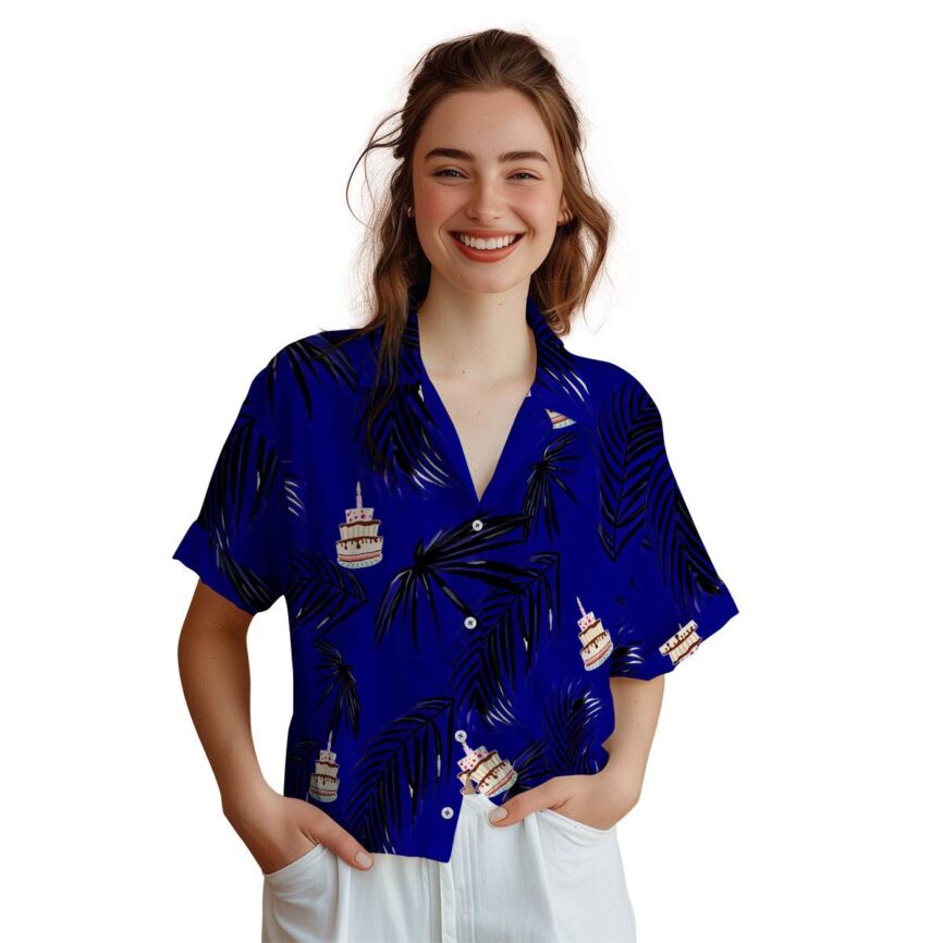 Birthday Monochrome Palm Hawaiian Shirt Top rated