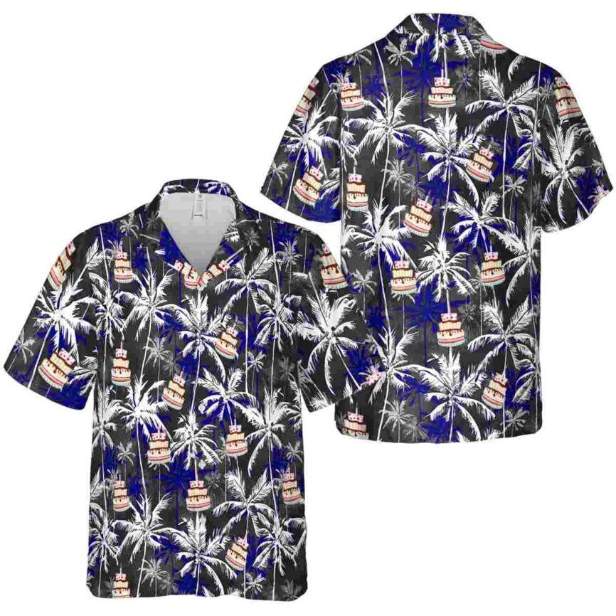 Birthday Palm Themed Hawaiian Shirt Premium grade