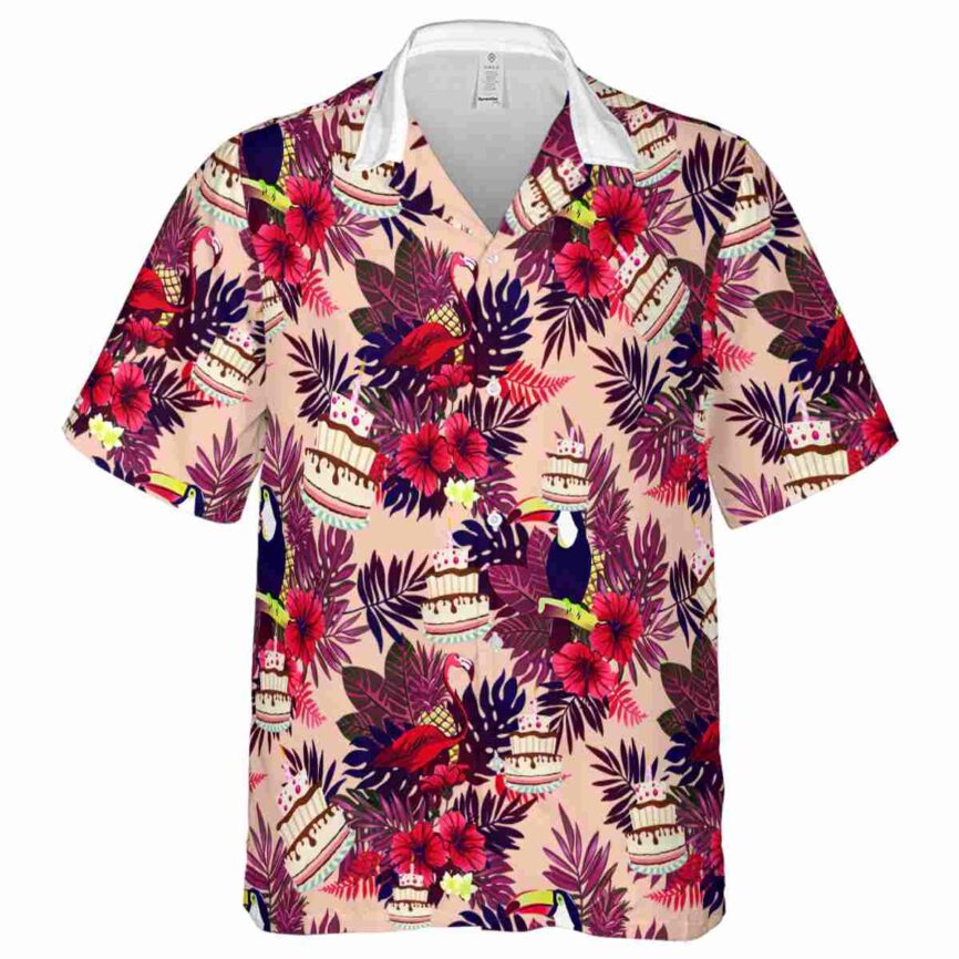 Birthday Tropical Bird Hawaiian Shirt Fashion forward