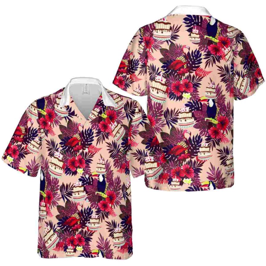 Birthday Tropical Bird Hawaiian Shirt Premium grade