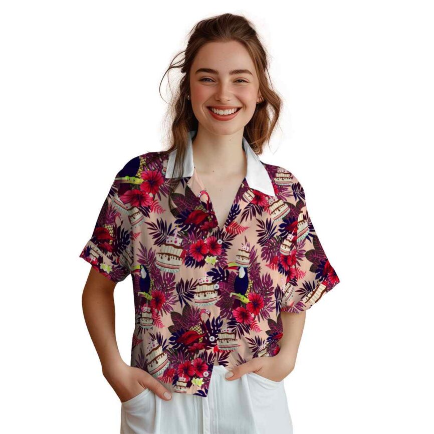 Birthday Tropical Bird Hawaiian Shirt Top rated