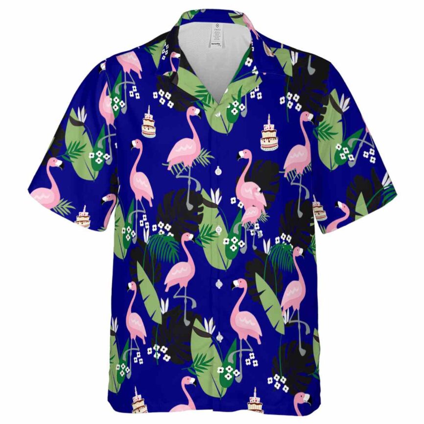 Birthday Tropical Flamingo Hawaiian Shirt Fashion forward