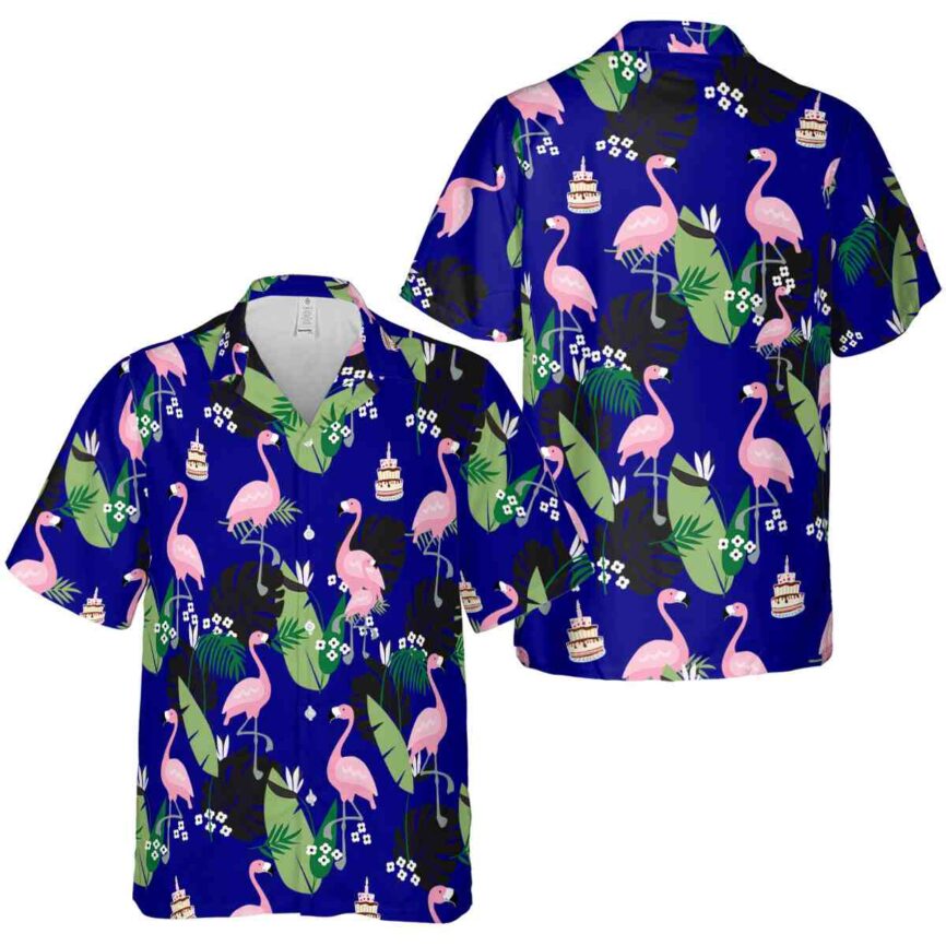 Birthday Tropical Flamingo Hawaiian Shirt Premium grade