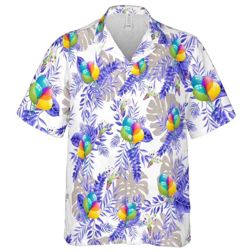 Birthday Tropical Fronds Hawaiian Shirt Fashion forward