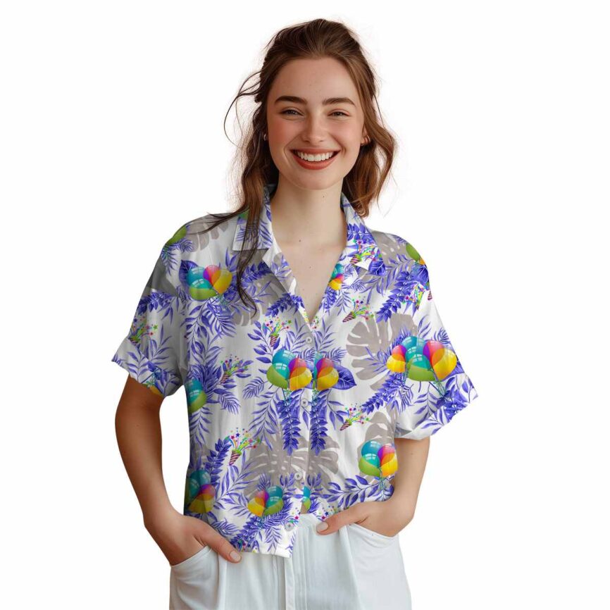 Birthday Tropical Fronds Hawaiian Shirt Top rated