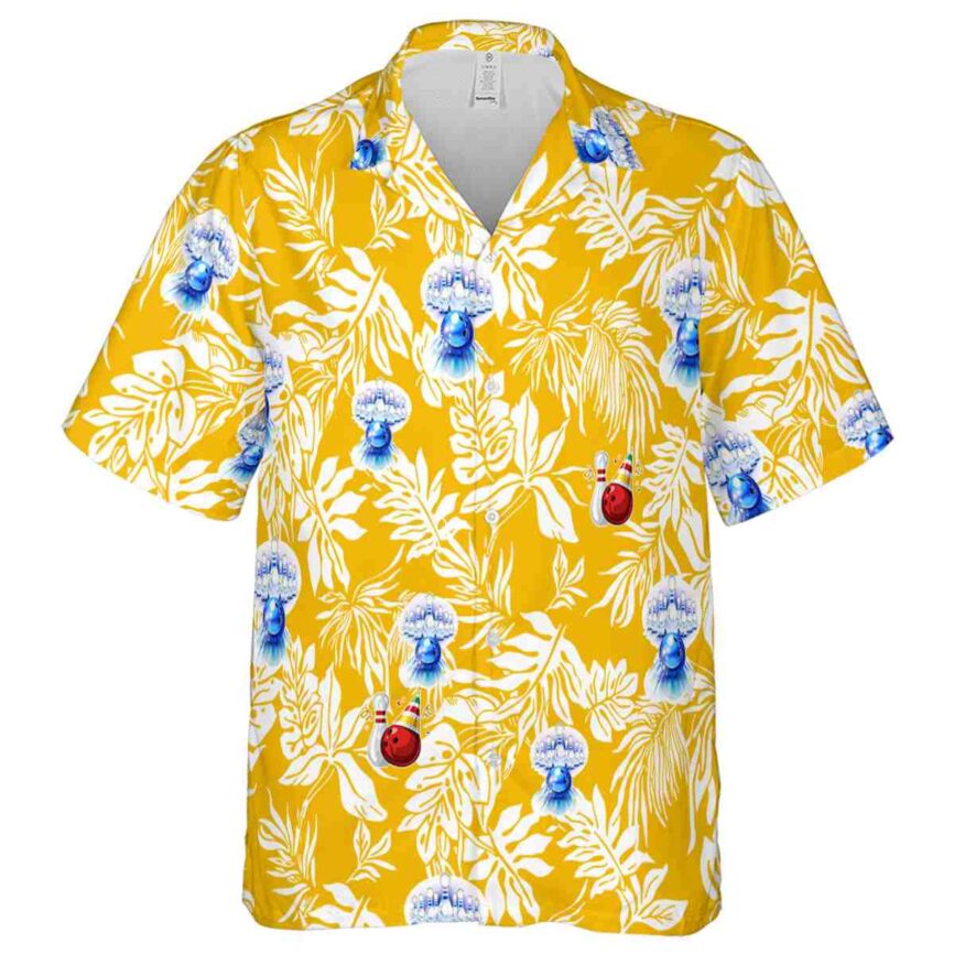 Bowling Bold Foliage Hawaiian Shirt Fashion forward