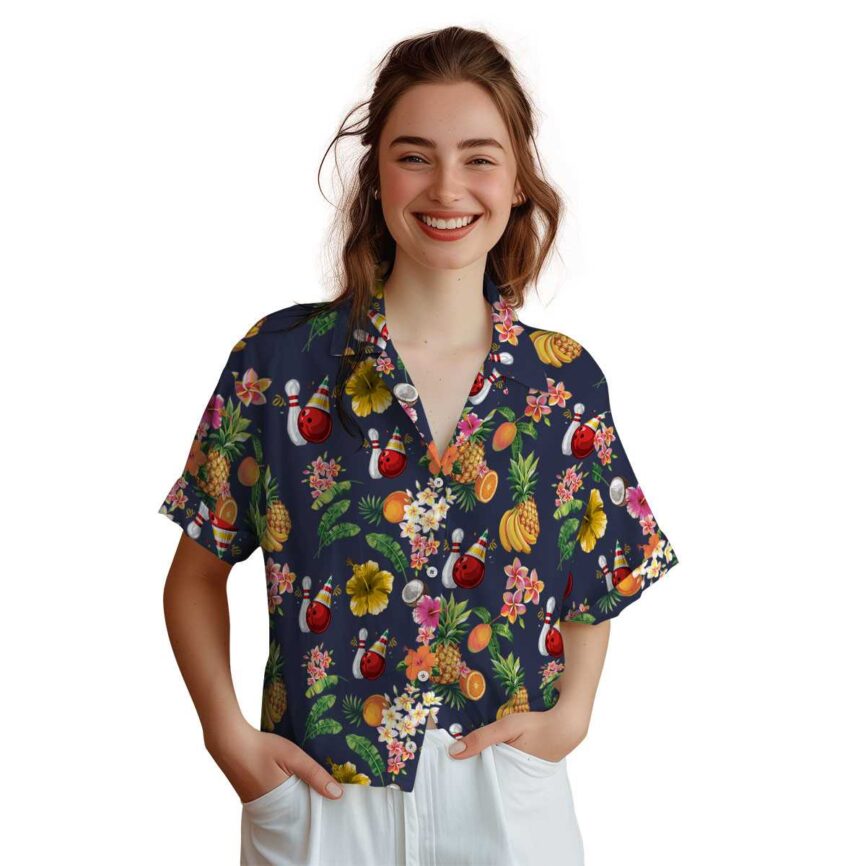 Bowling Fruit Pattern Hawaiian Shirt Top rated