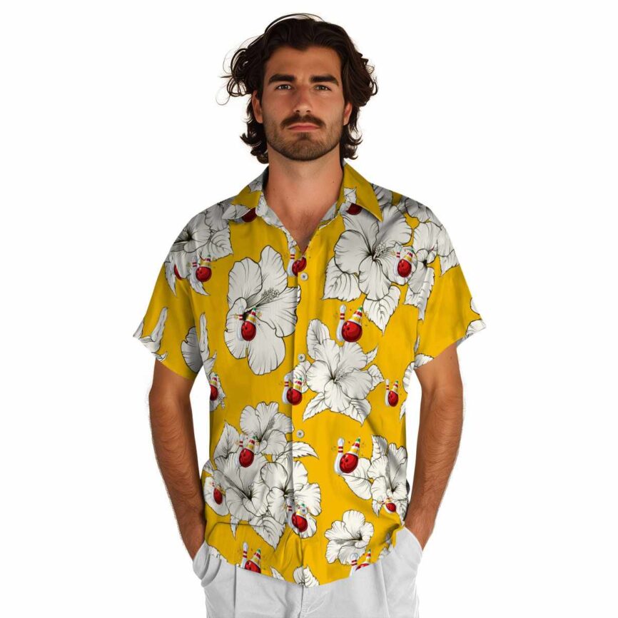 Bowling Hibiscus Flower Hawaiian Shirt New Arrival